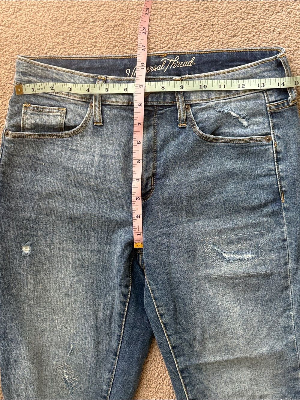Universal Thread High Rise Skinny Distressed Jeans! - Picture 5 of 11